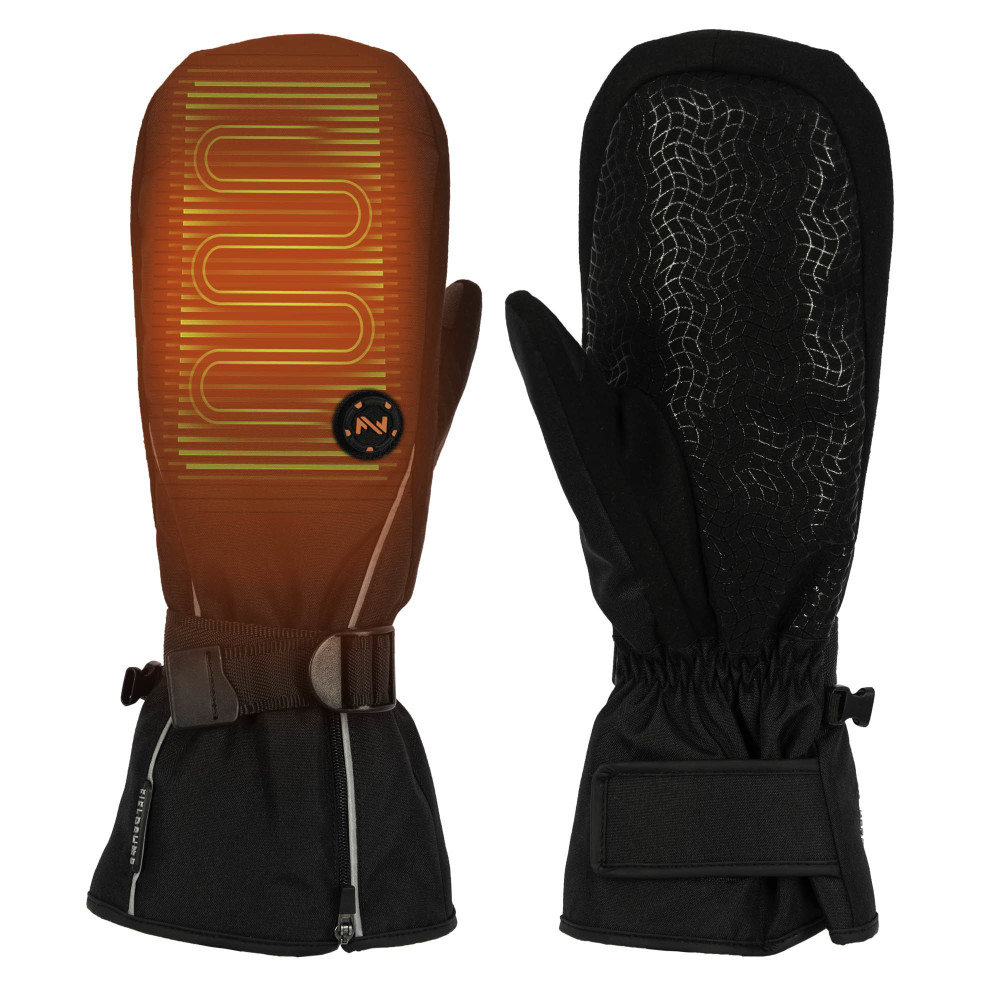 Mobile Warming Storm Heated Mittens Unisex 7.4V Black 3XL - Ascmtools