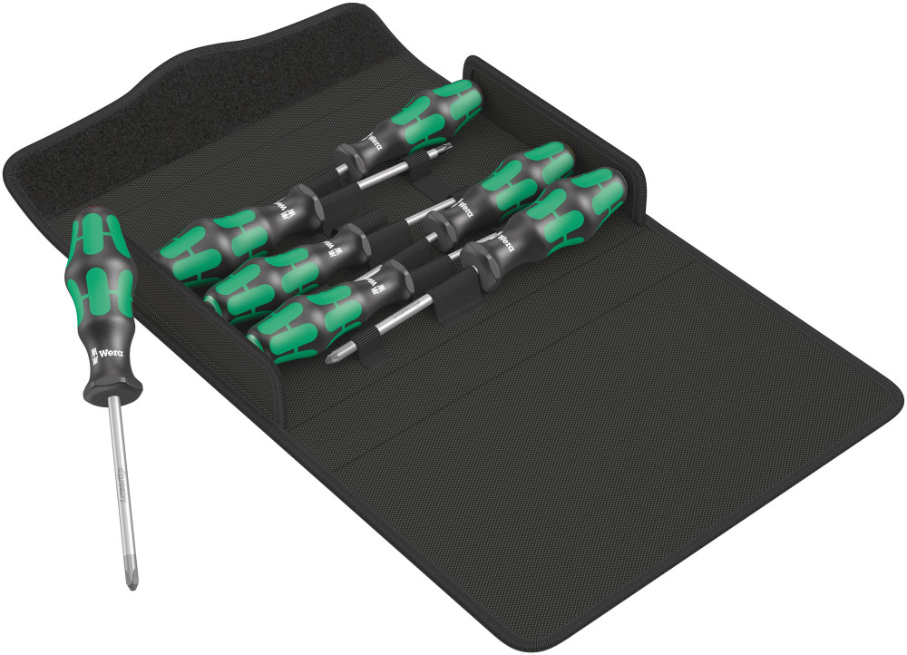 Wera Tools 7pc Kraftform Plus 300/7 Set 1 Lasertip Screwdriver Set - Ascmtools