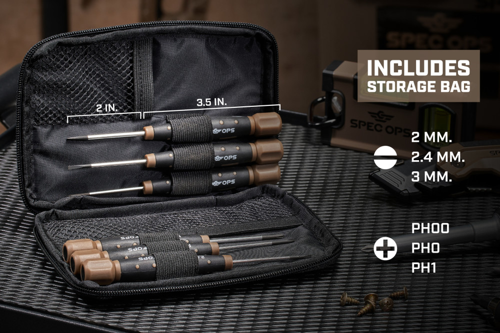 Spec Ops Precision Screwdriver Set with Case 6pc - Ascmtools