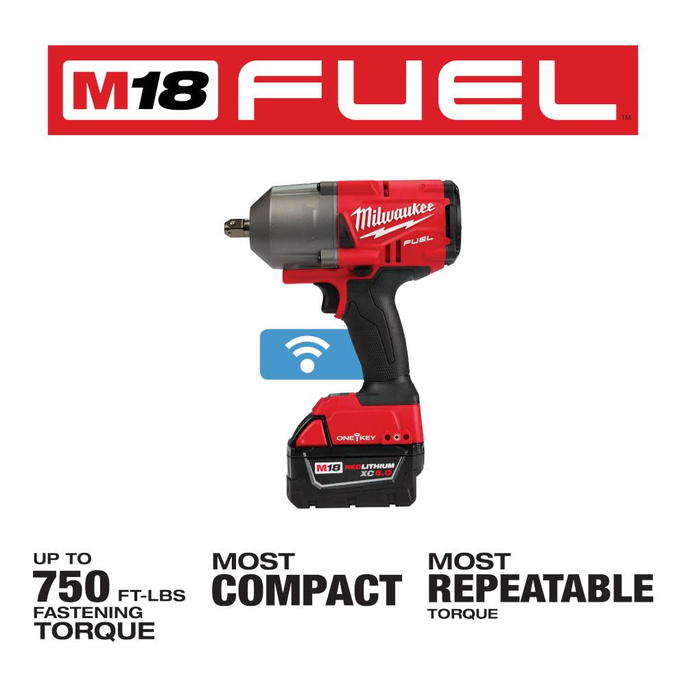 Milwaukee M18 FUEL with ONE-KEY High Torque Impact Wrench 1/2 in. Pin Detent Kit - Ascmtools