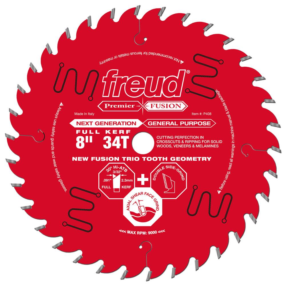 Freud 8″ Premier Fusion Blade - Ascmtools