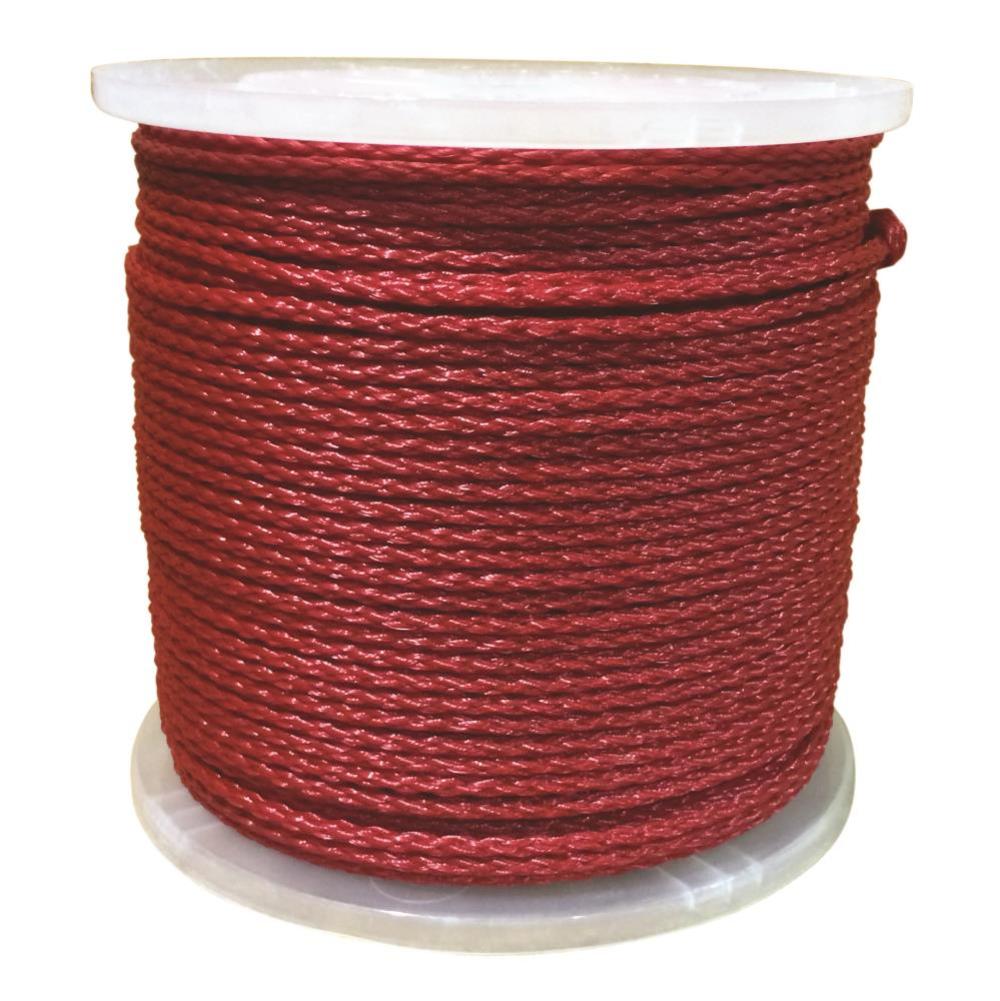 Erin Rope Twisted Red Polypropylene Rope 5/16 X 600′ - Ascmtools