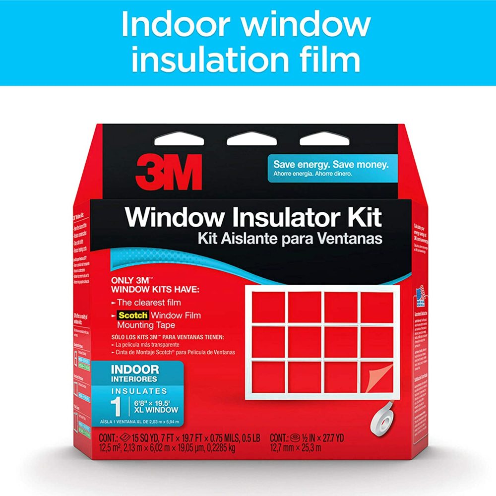 3M Indoor Clear Window Insulator Kit - Ascmtools