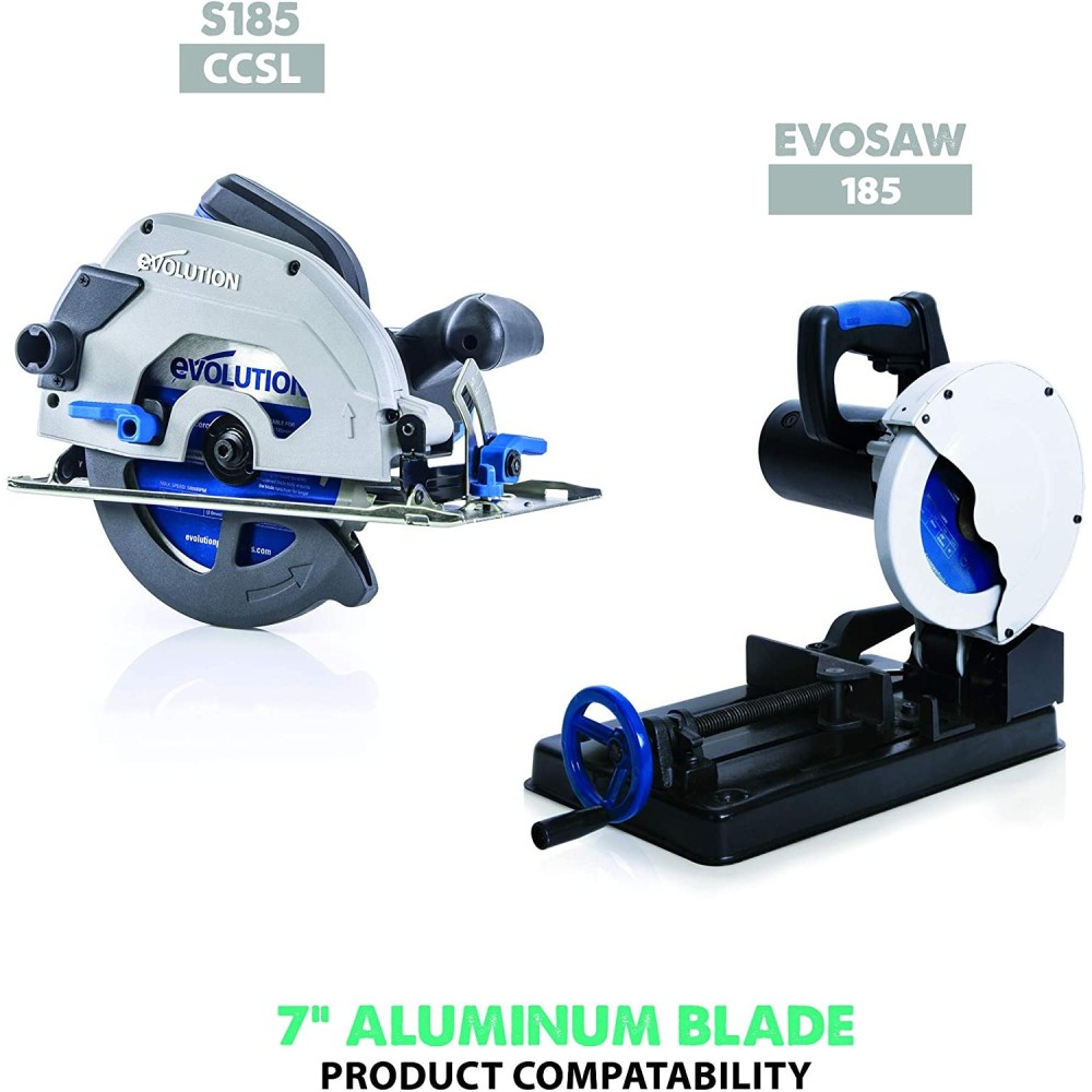 Evolution Power Tools 7″ x 54T Aluminum Cutting Circular Saw Blade - Ascmtools