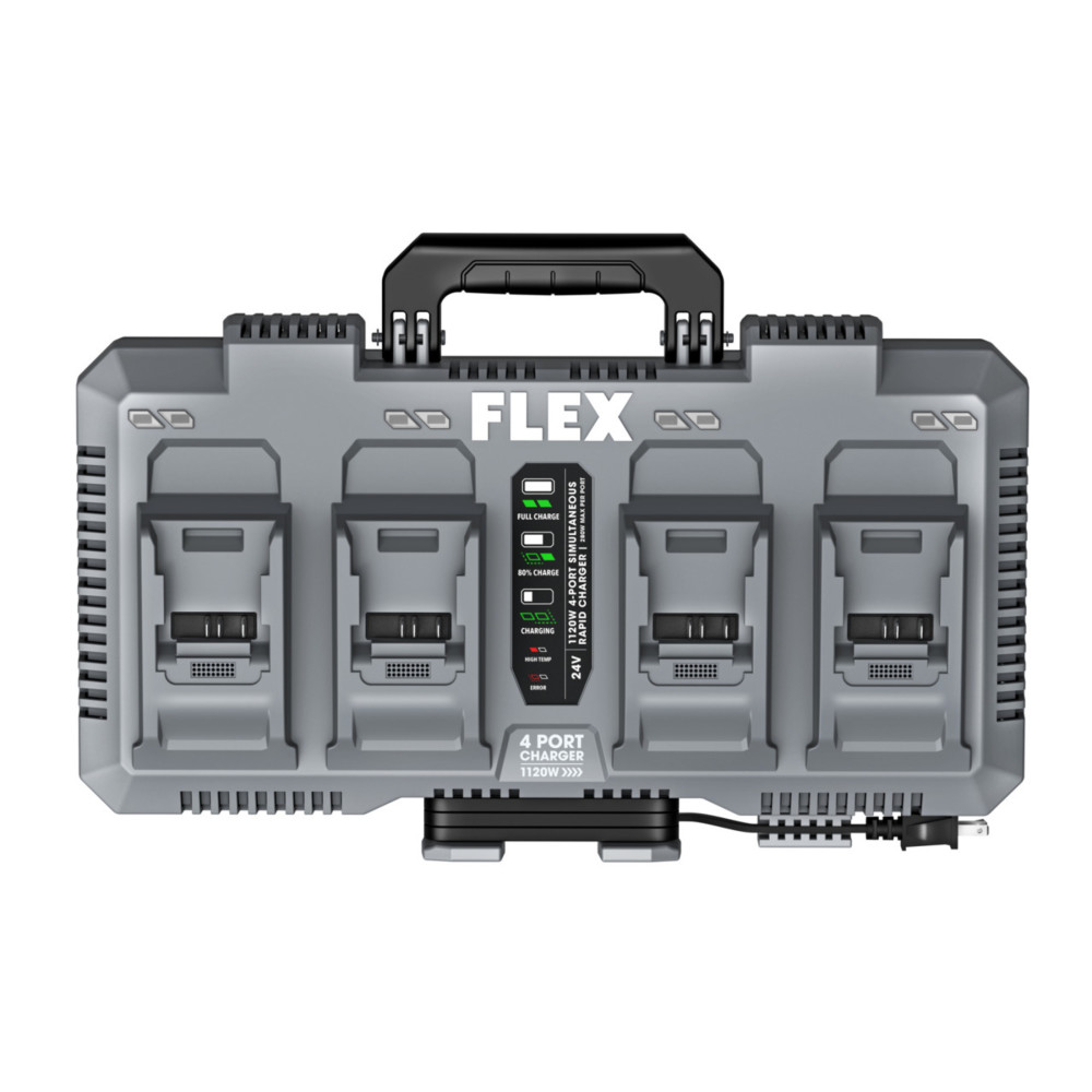 FLEX STACK PACK 24V Rapid Battery Charger 4 Port - Ascmtools