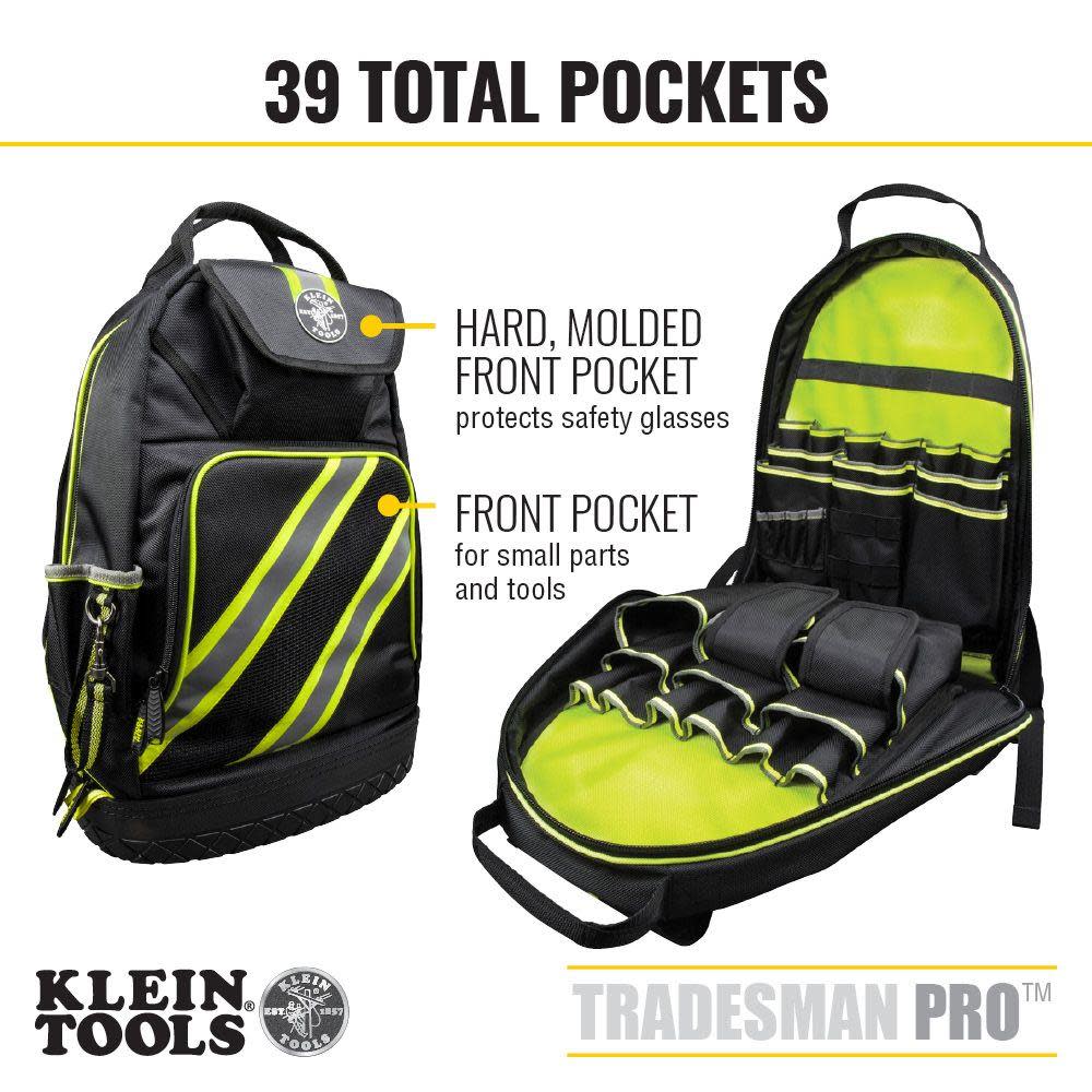 Klein Tools Tradesman Pro High Visibility Backpack - Ascmtools