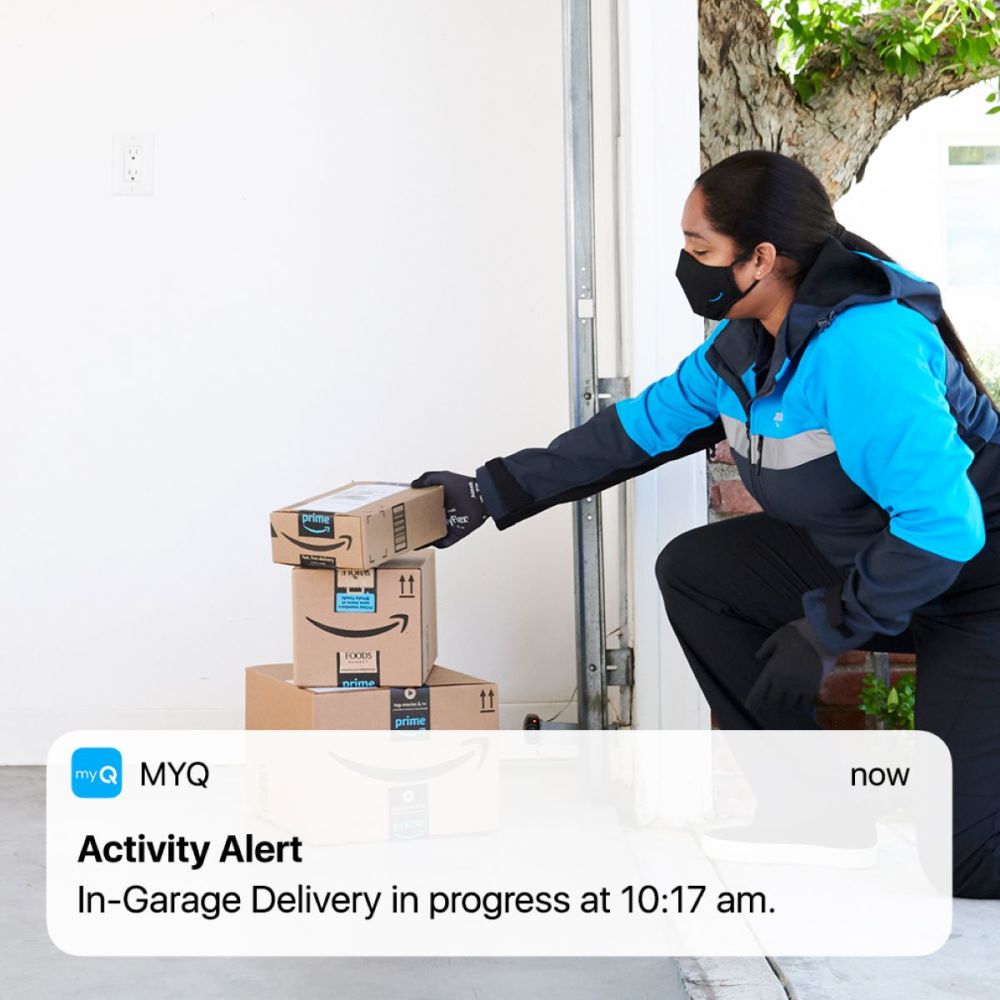 Chamberlain Garage Door Opener 1/2 HP Wi-Fi Chain Drive with Battery Backup - Ascmtools