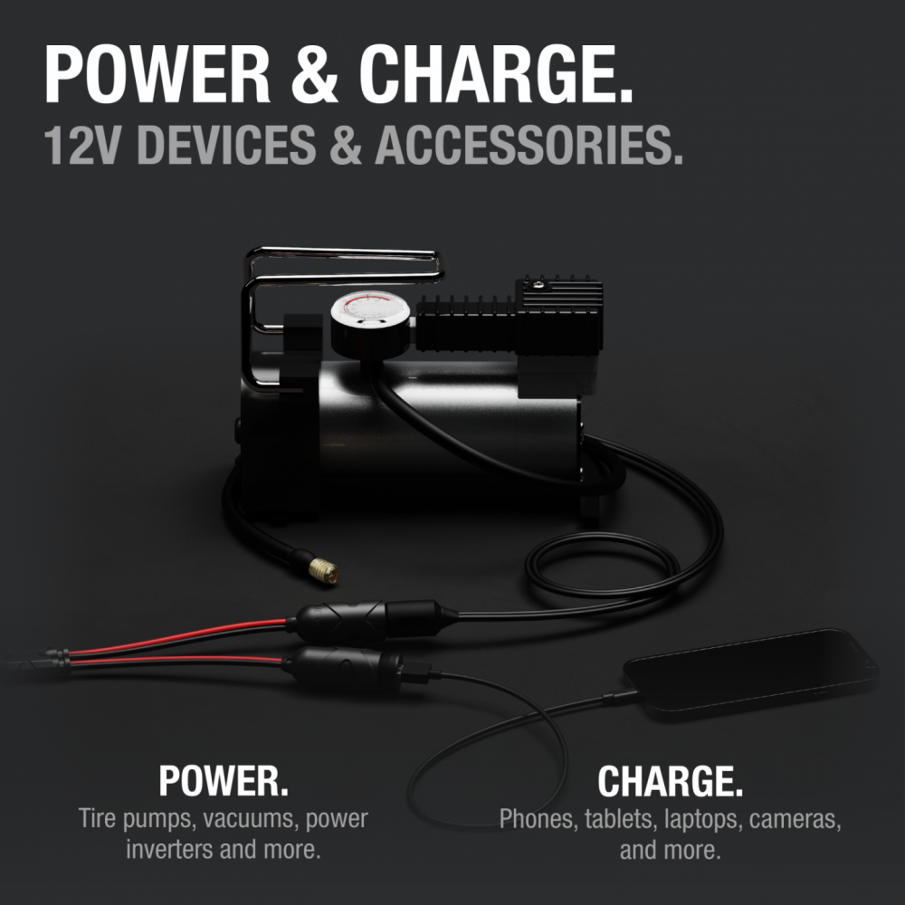 Noco 12V 15A Adapter Plug with 2 Way Splitter - Ascmtools