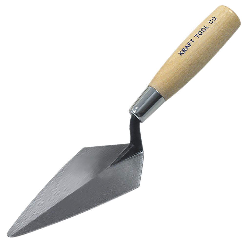 Kraft Tool Co 6 In. x 2-3/4 In. Pointing Trowel with Wood Handle - Ascmtools