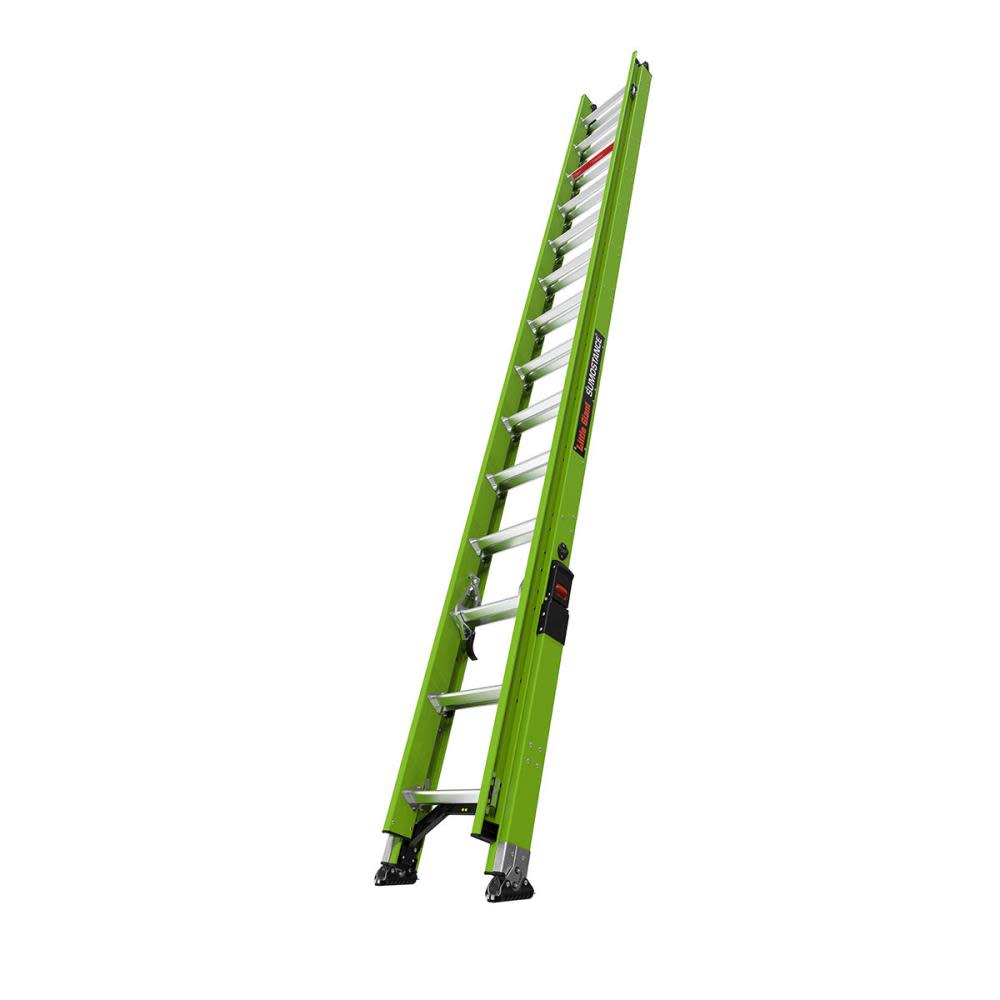 Little Giant Safety HyperLite SumoStance 28 ft Type IAA Fiberglass Extension Ladder - Ascmtools
