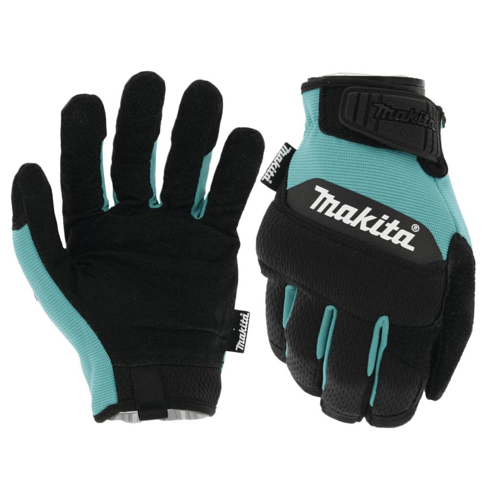 Makita Performance Gloves Genuine Leather Palm Large - Ascmtools