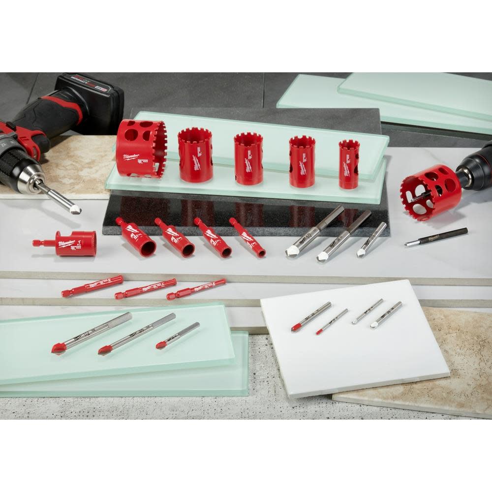 Milwaukee 4 pc Glass and Tile Bit Set - Ascmtools