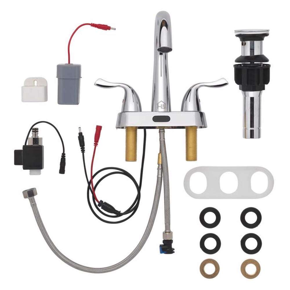 Homewerks Bathroom Sink Faucet Chrome 2 Handle - Ascmtools