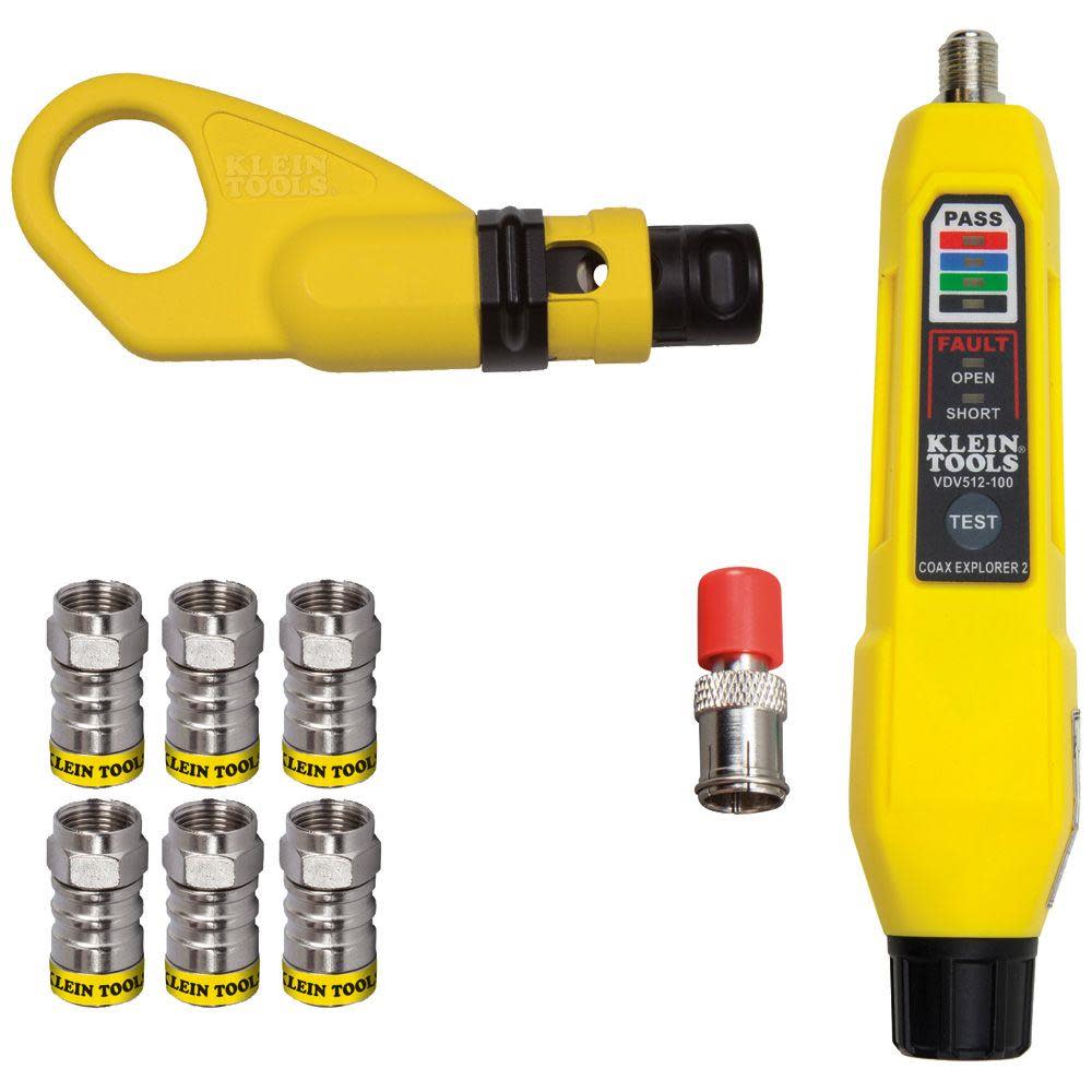 Klein Tools Coax Connect Install and Test Kit - Ascmtools