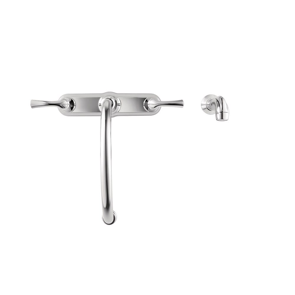Moen Bexley Kitchen Faucet with Side Spray Chrome 2 Handle High Arc - Ascmtools