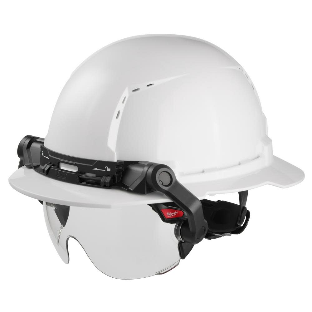 Milwaukee BOLT Eye Visor Clear Dual Coat Lens Compatible with Safety Helmets & Hard Hats - Ascmtools