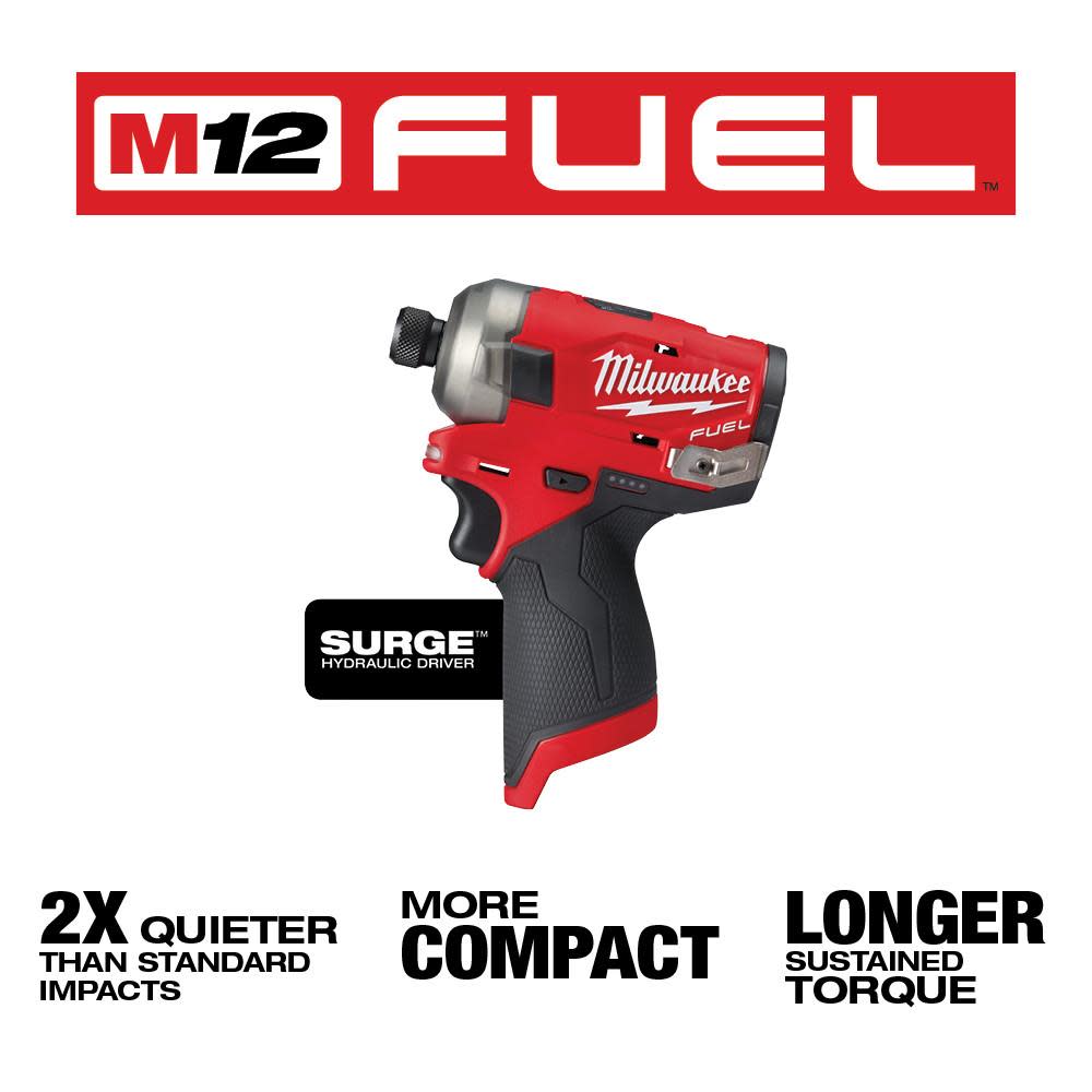 Milwaukee M12 FUEL SURGE 1/4 in. Hex Hydraulic Driver - Ascmtools