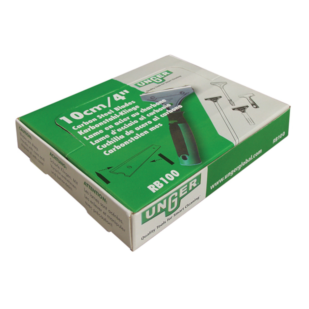 Unger 4 In. Replacement Blades Stainless Steel 10pk - Ascmtools