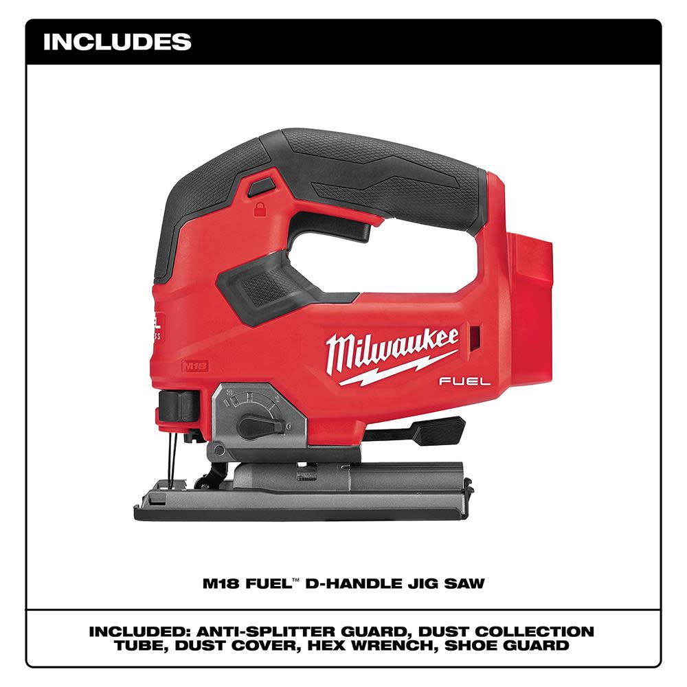 Milwaukee M18 FUEL D-handle Jig Saw - Ascmtools