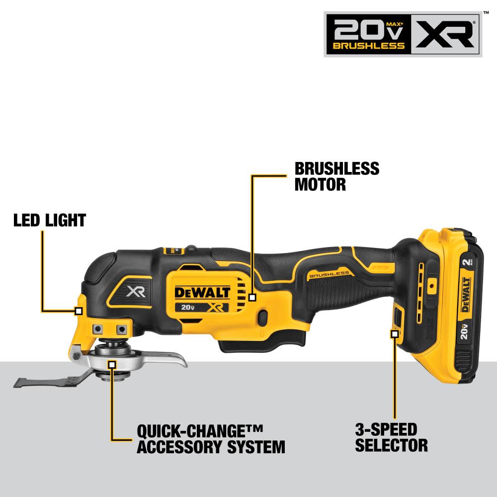 DEWALT XR 20V Max Oscillating Multi Tool 33pc Kit - Ascmtools