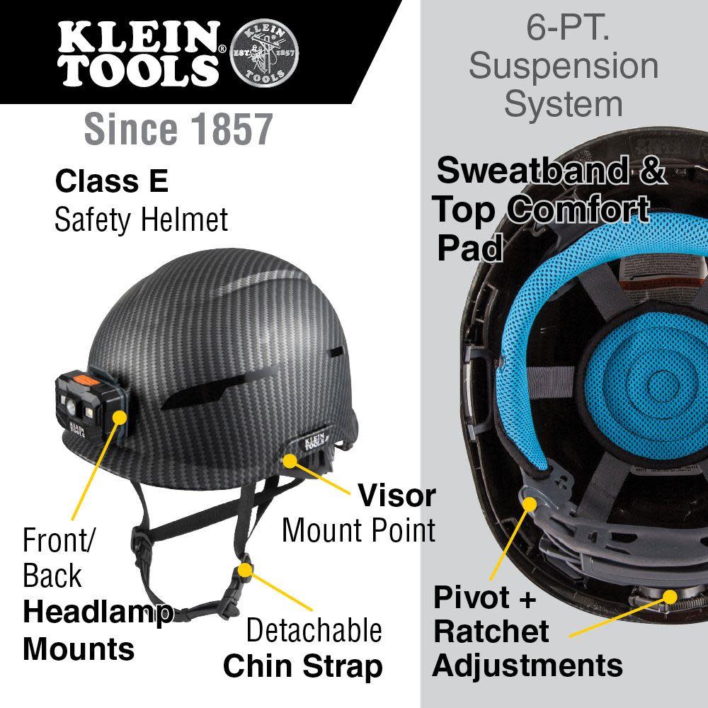 Klein Tools Safety Helmet Class E Headlamp - Ascmtools