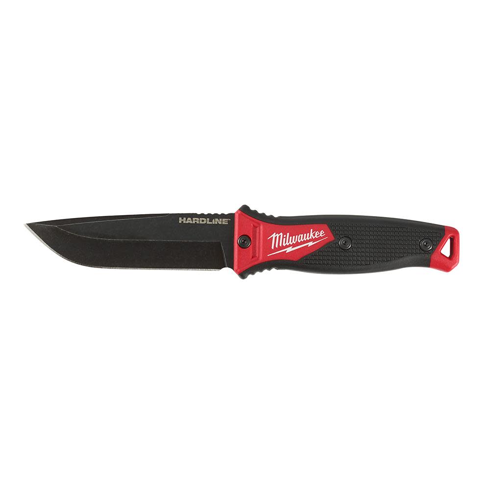Milwaukee 5 In. HARDLINE Fixed Blade Knife - Ascmtools