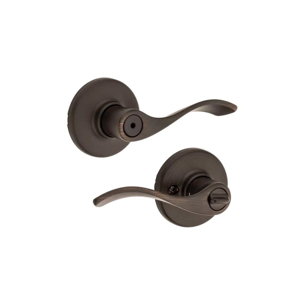 Kwikset Venetian Bronze Bed/Bath Balboa Privacy Door Lever - Ascmtools
