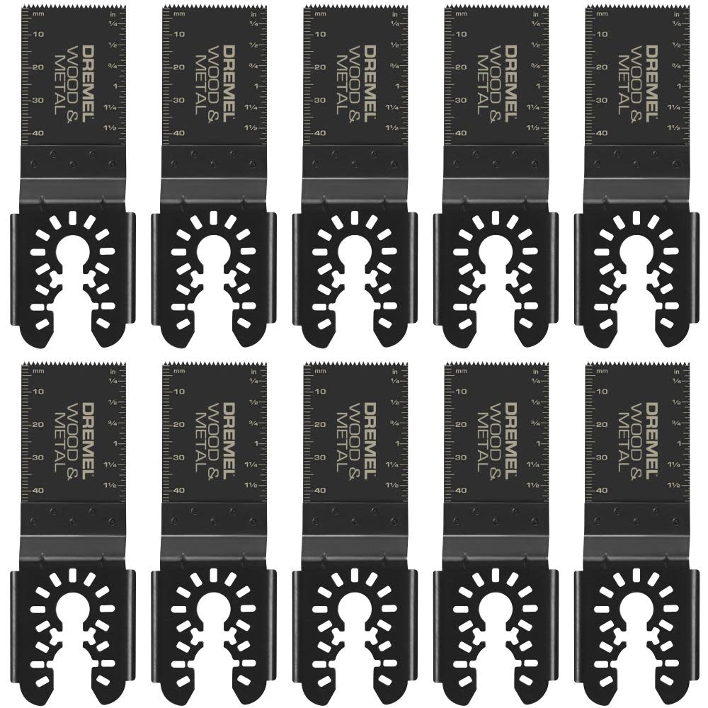 Dremel Universal 1 1/4″ Bi Metal Oscillating Wood/Metal Blade 10pk - Ascmtools