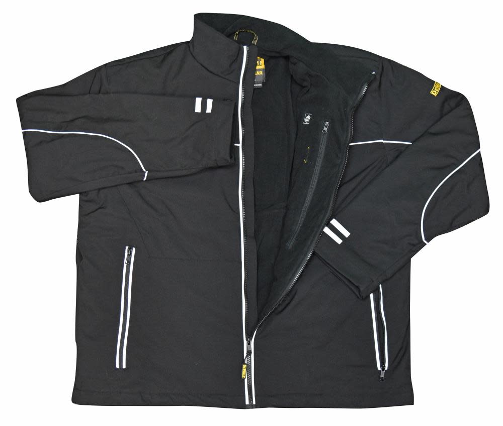 DEWALT Unisex Lightweight Heated Bare Tool Soft Shell Black Work Jacket Medium - Ascmtools