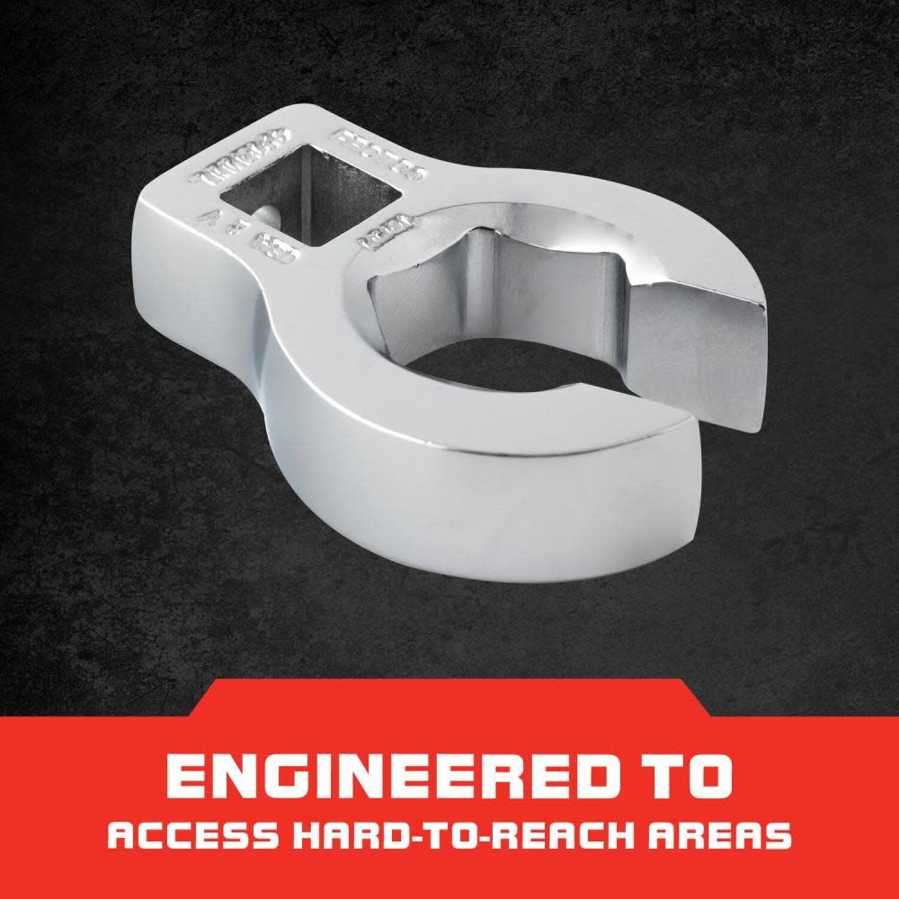 Proto 3/8″ Drive Full Polish Metric Flare Nut Crowfoot Wrench – 6 Point 18 mm - Ascmtools