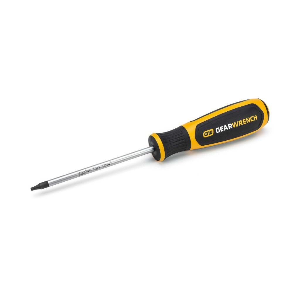 GEARWRENCH T10 x 4″ Torx Dual Material Screwdriver - Ascmtools