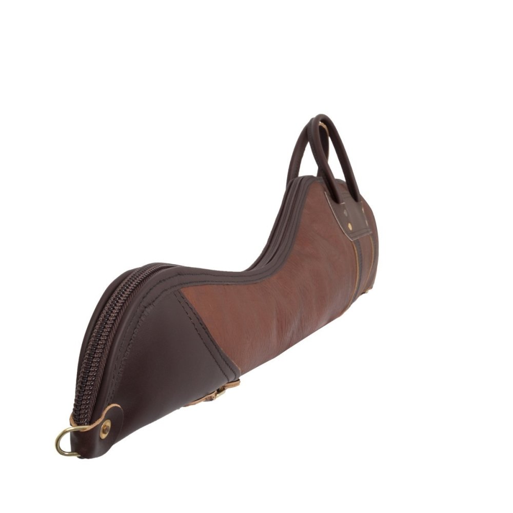 Duluth Pack 49 In. L Brown Trim Bison Leather Rifle Case - Ascmtools