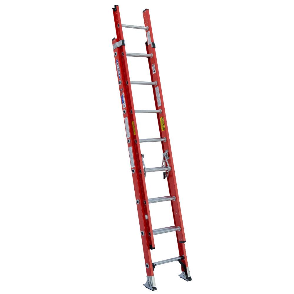 Werner 16-ft Fiberglass 300-lb Type IA Extension Ladder - Ascmtools