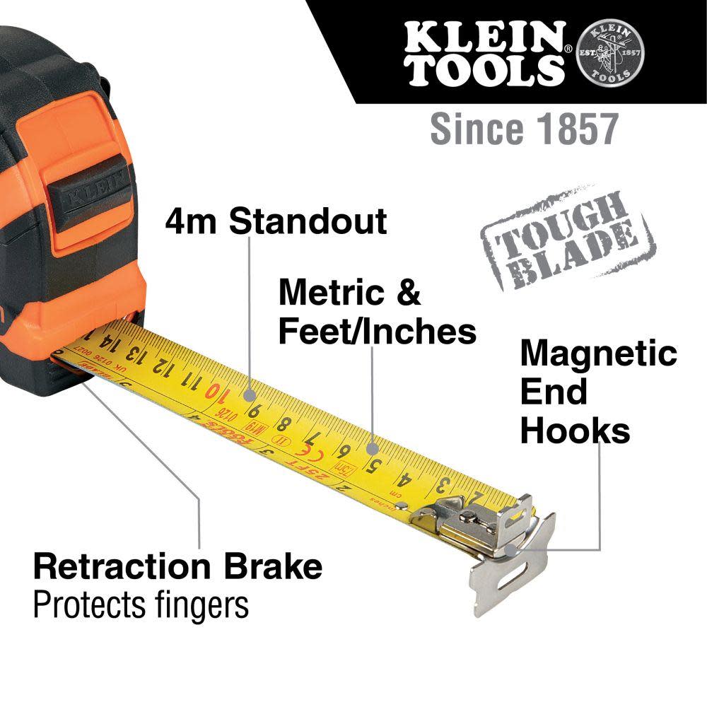 Klein Tools 7.5 m Double Hook Tape Measure - Ascmtools
