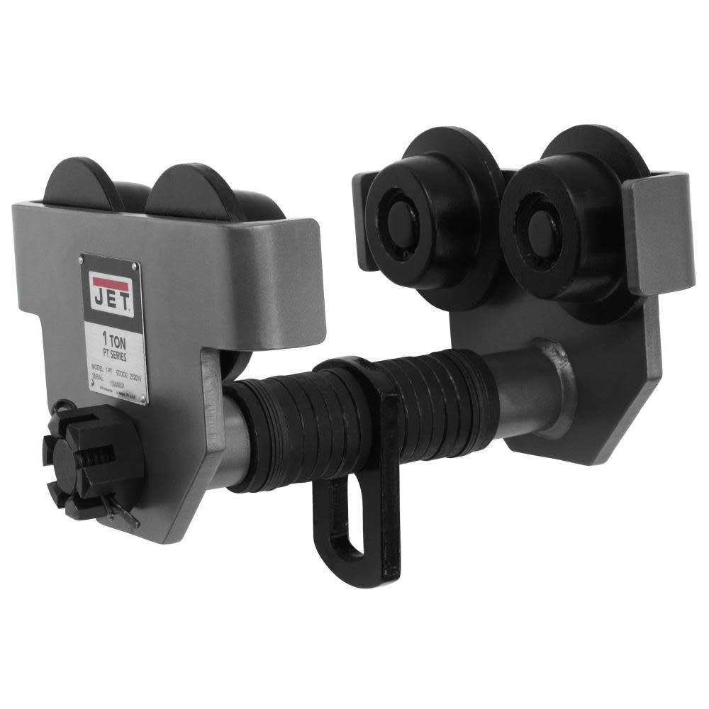 JET 1-PT 1 Ton Plain Trolley Fits 3 In. to 8 In. Wide Beams - Ascmtools