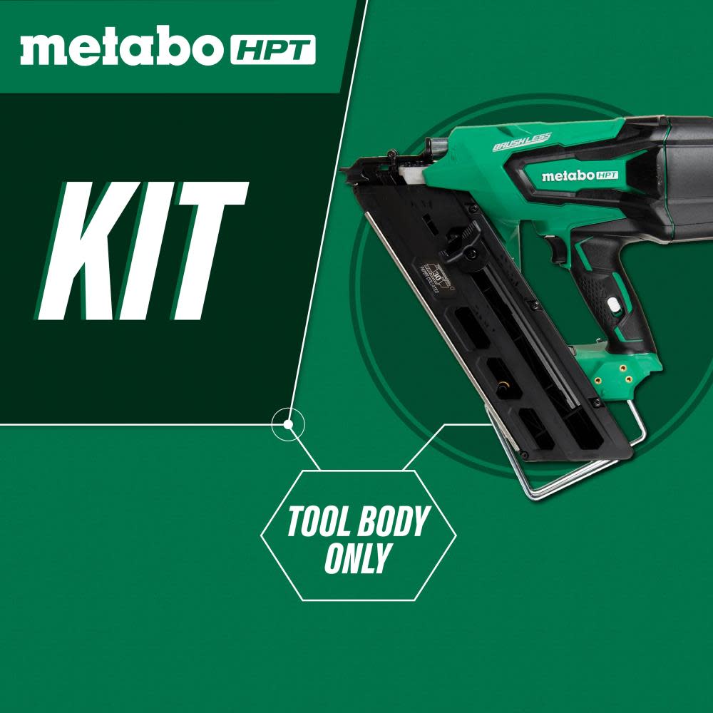 Metabo HPT 18V Cordless Paper Strip Framing Nailer (Tool Body Only) - Ascmtools