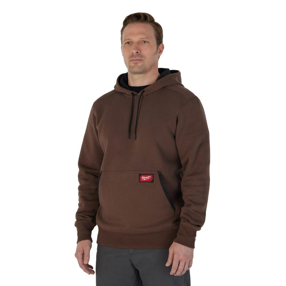 Milwaukee Midweight Pullover Hoodie Brown XL - Ascmtools