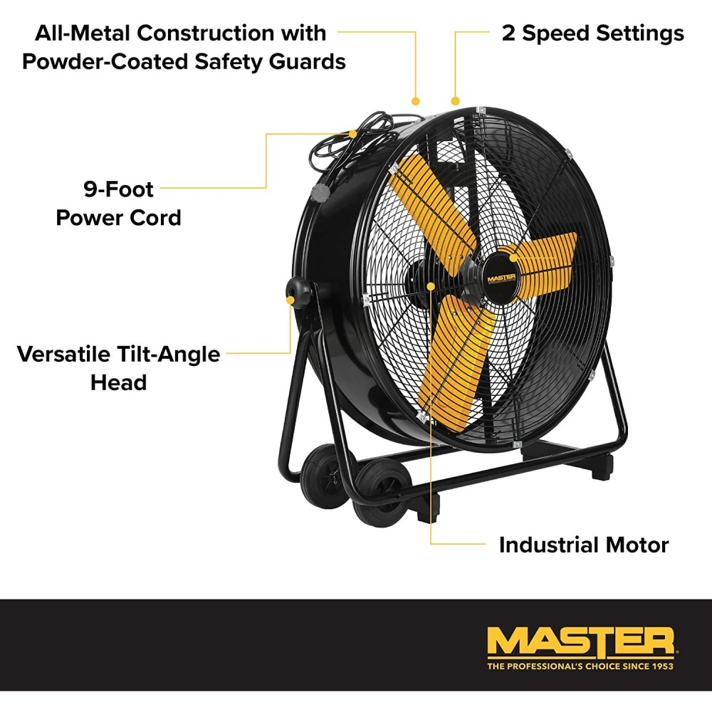 Master Drum Fan High Velocity Direct Drive 24″ - Ascmtools