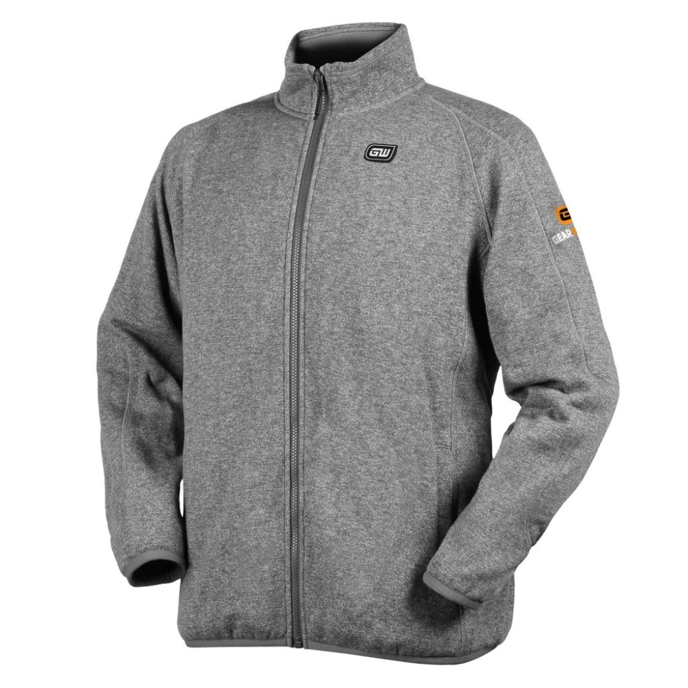 GEARWRENCH Mens Gray Heated Fleece Jacket Kit Small - Ascmtools