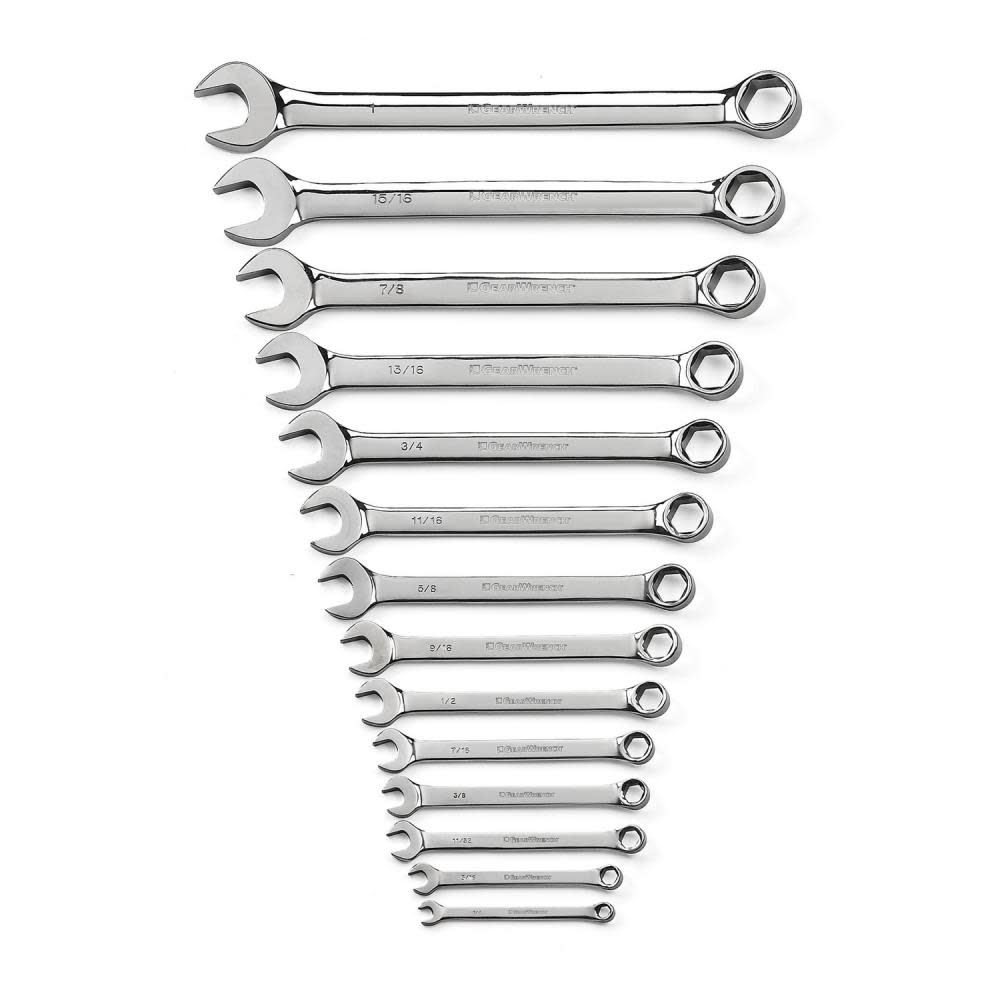 GEARWRENCH 14 pc 6 Point SAE Combination Wrench Set - Ascmtools