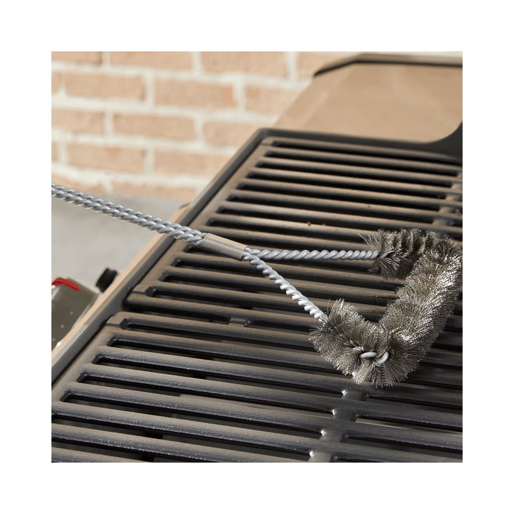 Weber 18″ Three-Sided Bristle Grill Brush - Ascmtools
