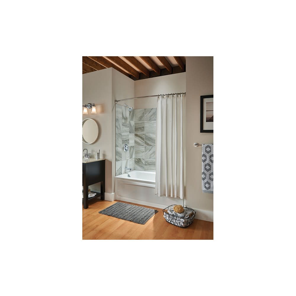 Moen Gibson Spray Head 1 Handle Tub/Shower Faucet Chrome 4.5″ - Ascmtools