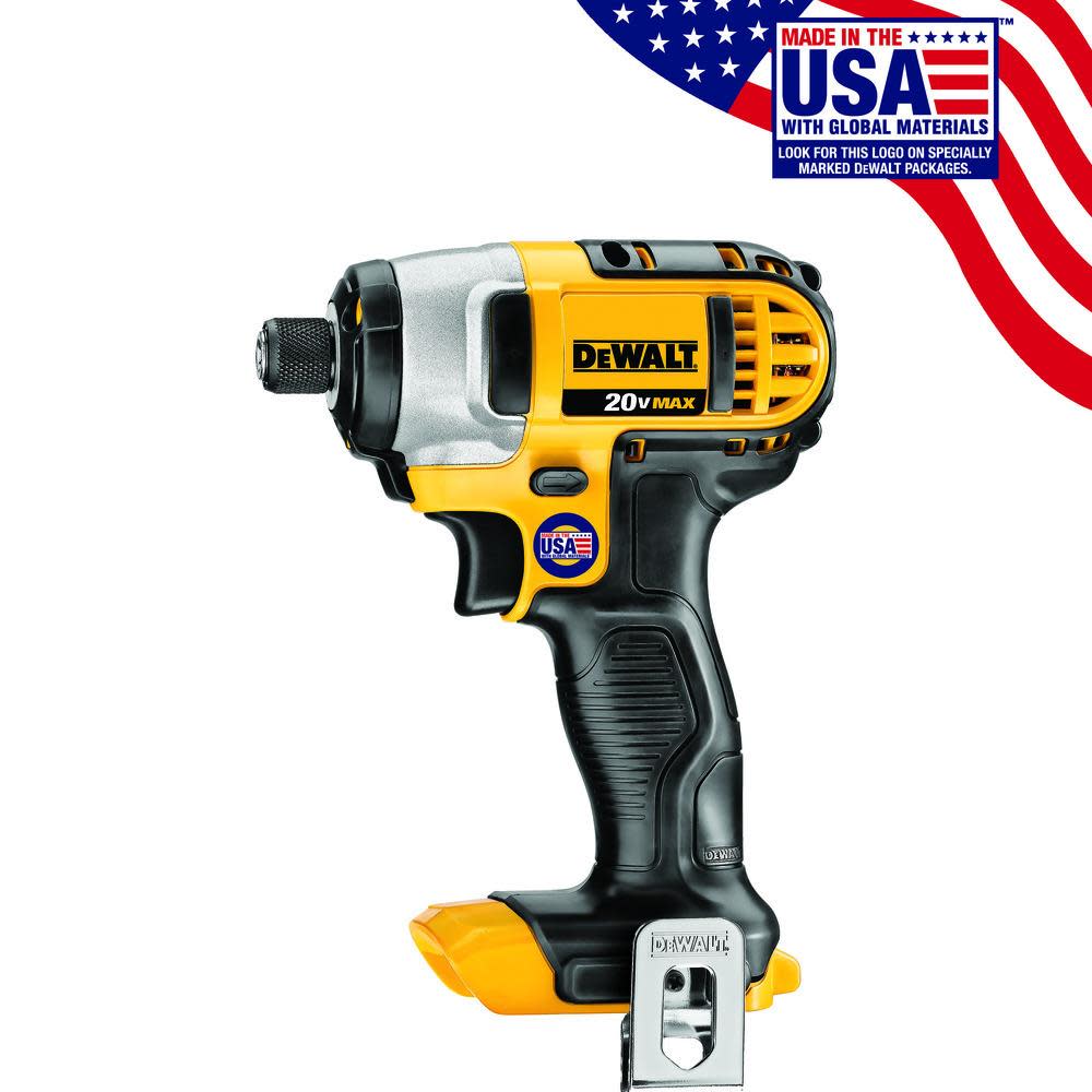 DEWALT 20 V MAX Lithium Ion 1/4 In. Impact Driver (Tool Only) - Ascmtools