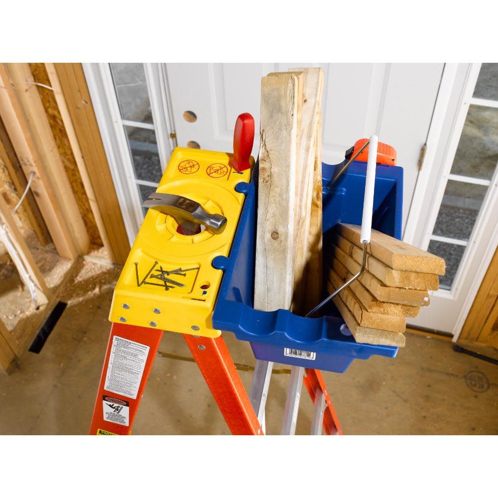 Werner Job Bucket for Select Stepladders Increases Storage Space On Top Of Stepladder. - Ascmtools