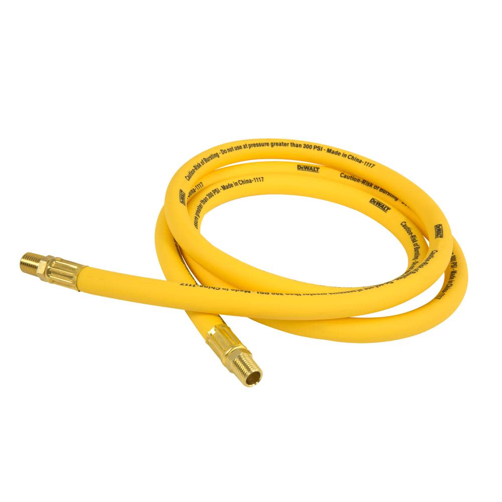DEWALT 1/2 in. x 6 ft. Premium Hybrid Lead-in Air Hose - Ascmtools