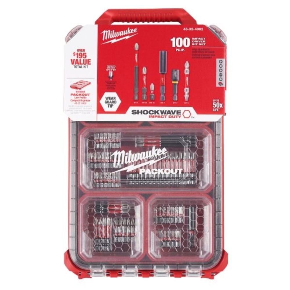 Milwaukee 100PC Shockwave Packout Kit - Ascmtools