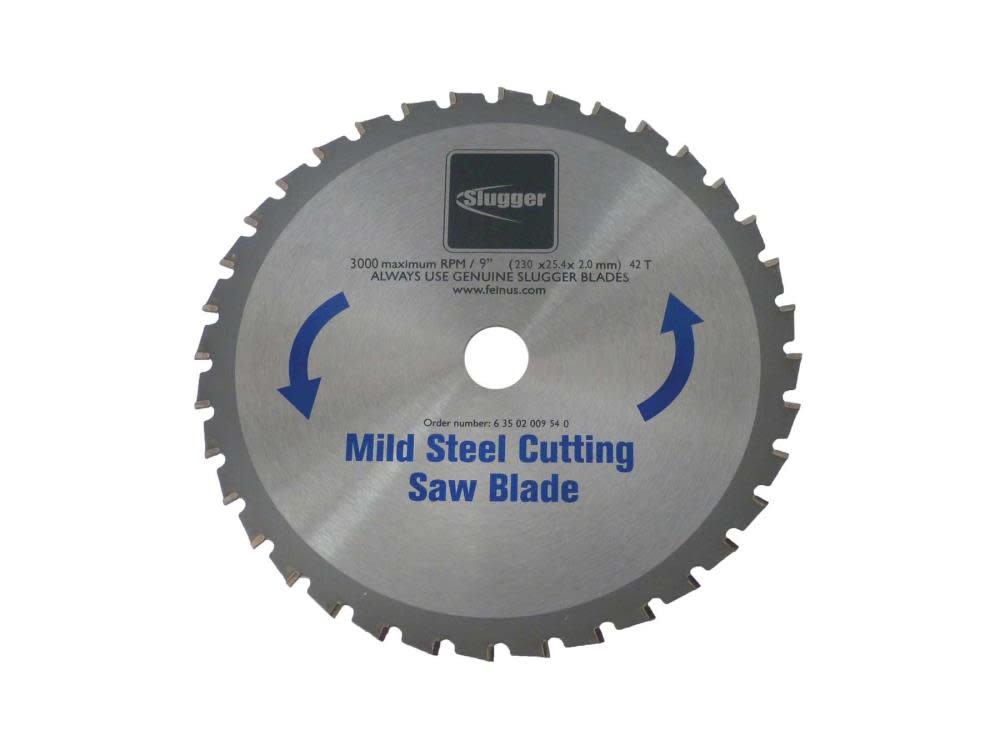 Fein MCBL09 9 In. Saw Blade for Cutting Mild Steel Fits the 9 In. Slugger by Metal Saw - Ascmtools