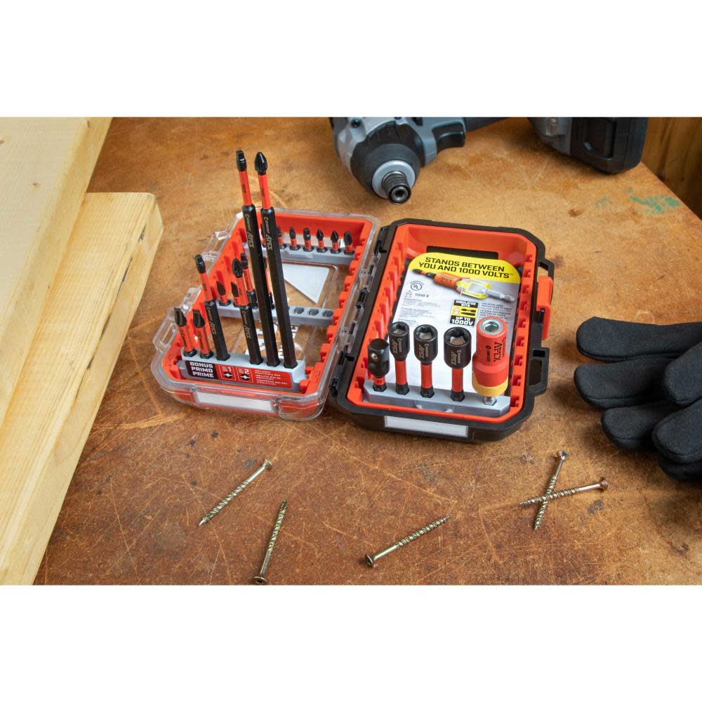 Crescent APEX eSHOK-GUARD alphaCASE Bit Set 24pc - Ascmtools