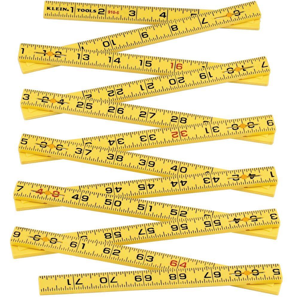 Klein Tools Fiberglass Folding Rule Inner Read - Ascmtools