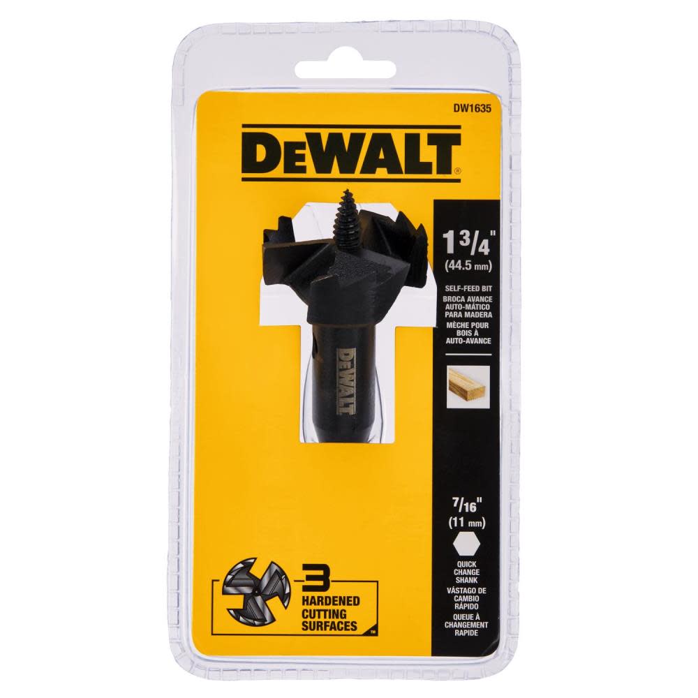DEWALT 1-3/4 in. Self-Feed Bit - Ascmtools
